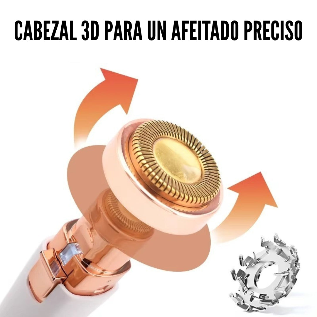 Depilador Facial 2 en 1: Cejas y Rostro